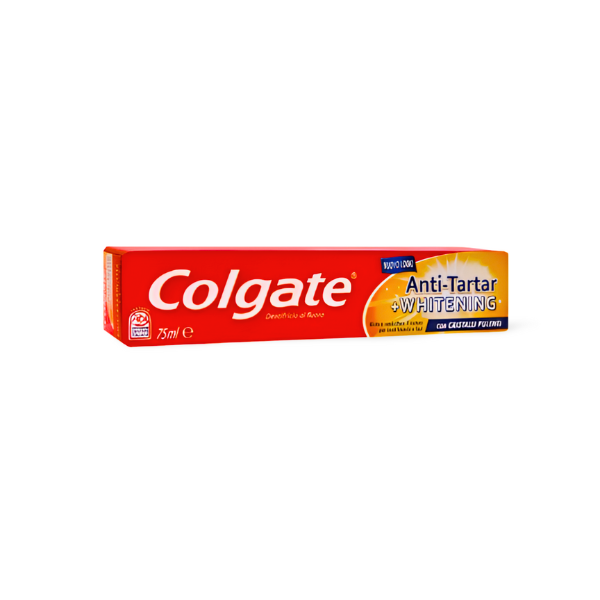 Colgate dentífrico pasta de dientes antisarro + blanqueador 75 ml