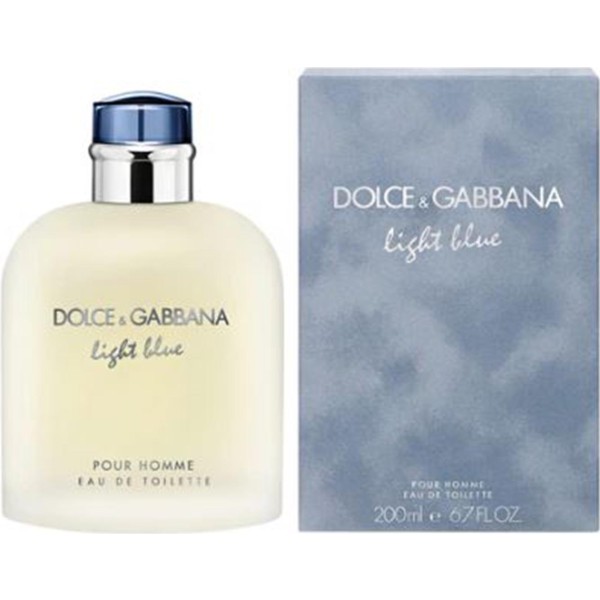 Dolce gabbana light blue pour homme eau de toilette 200ml vaporizador