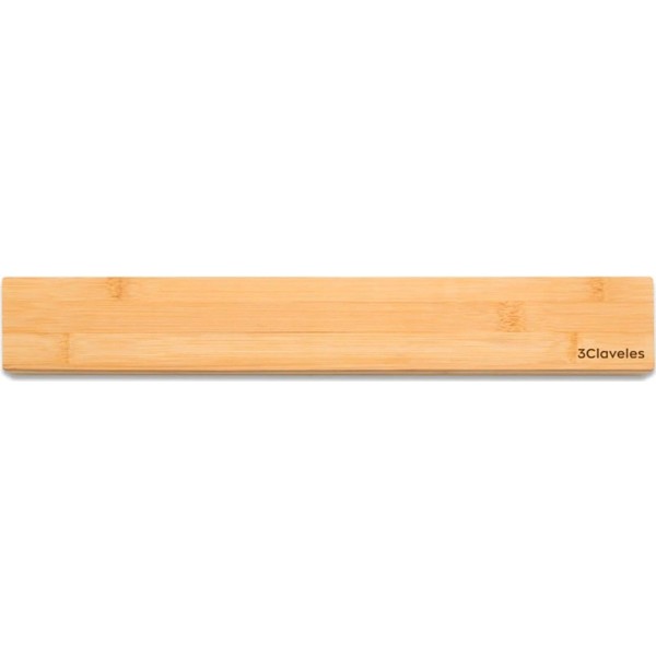 Soporte magnético para cuchillos, modelo bambú, 40 x 2 x 6 cm, blister